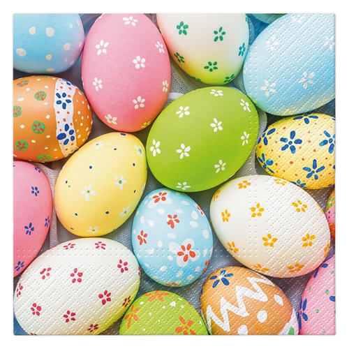 Napkins TaT 33x33cm Family Eggs