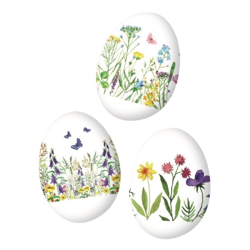 Košieľky na vajíčka s motívmi lúčnych kvetov