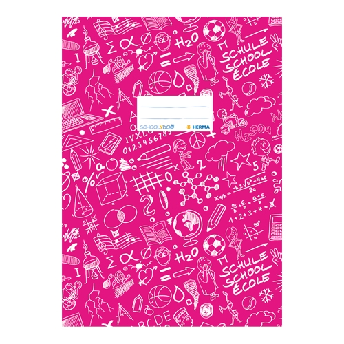 Schooldoo notebook cover A5 pink / 1pc