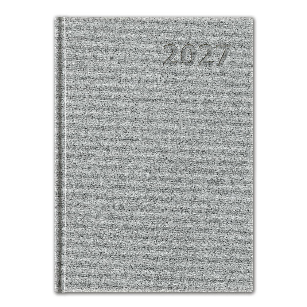 Diár 2027 denný A5 Manager - strieborný