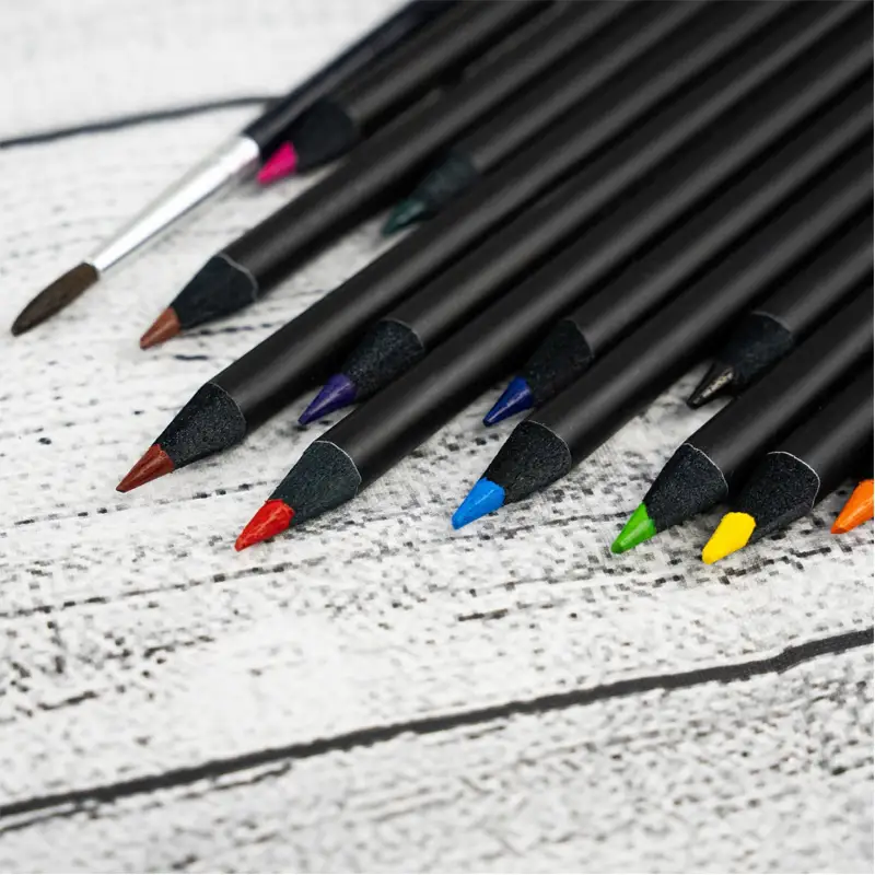 Pastelky akvarelové CENTROPEN 9523/12+1 +štetec, okrúhle, tuha priem. 3,3 mm