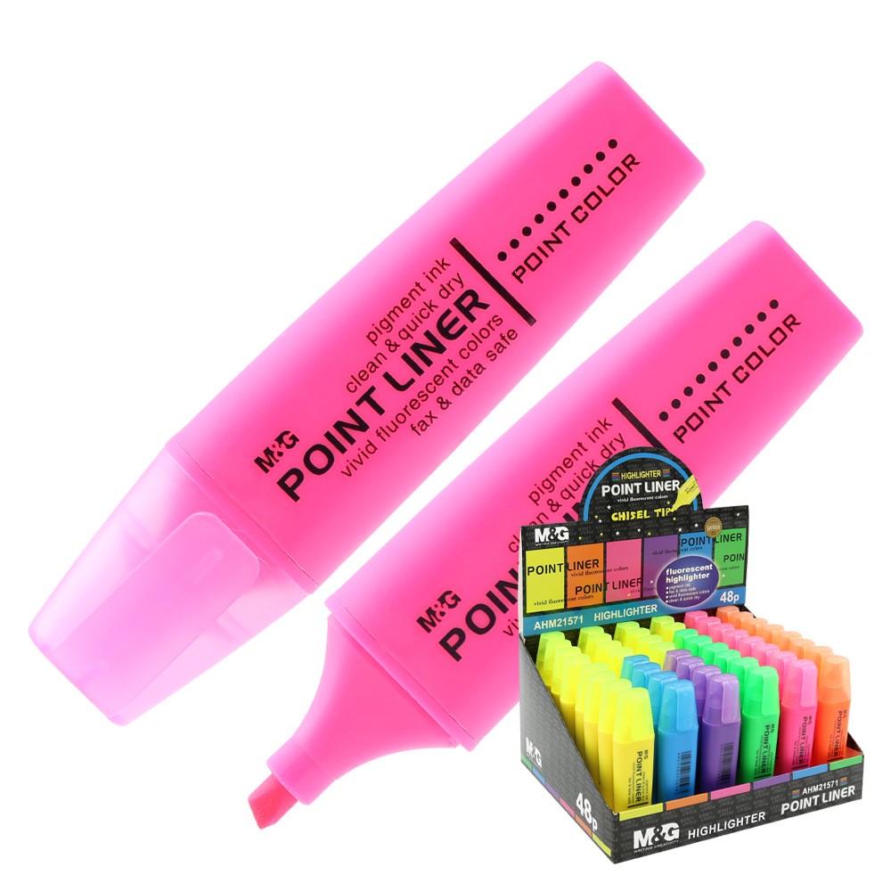 Zvýrazňovač M&G Point Liner Neon s vôňou, mix 6 farieb | juniorpapier.sk