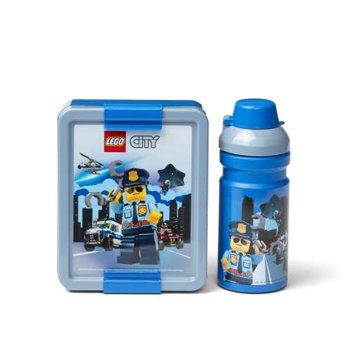 LEGO City tenth set (bottle and box) - blue
