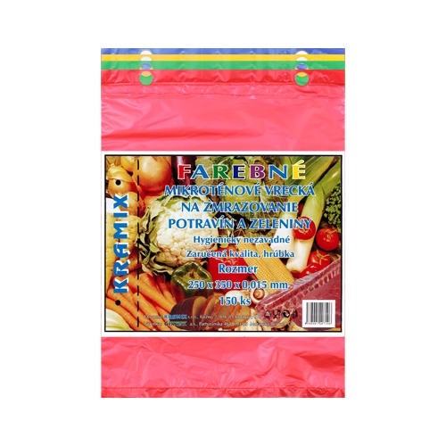 Microtene bags 25 x 35 cm 15 mic colored 150 pcs