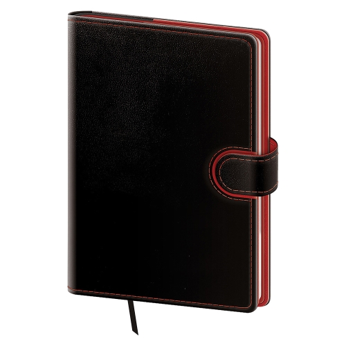 2027 Weekly Flip Pocket Planner - Black/Red (1)