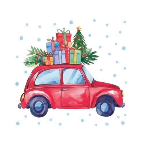 Obrúsky TaT 33x33cm Holly Truck