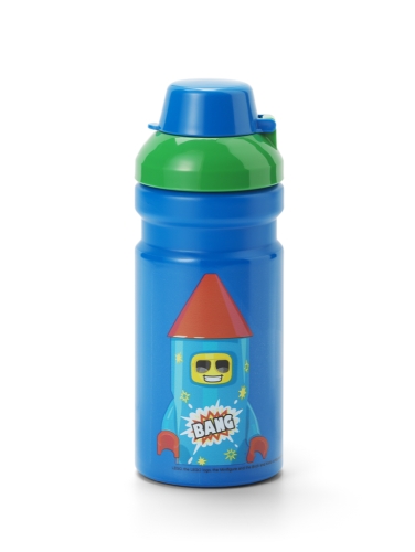 LEGO Rocket drinking bottle - blue/green