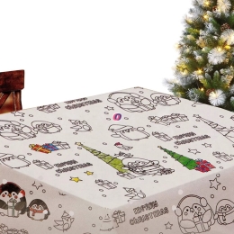 TABLECLOTH 240X135CM XMAS DESI