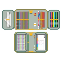 Pencil case full - 1 bunk, 31 pieces JUNIOR S8 - Cat & Dog (1)