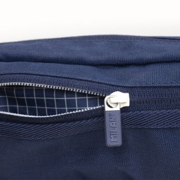 2-zipped rectangular pencil case 1918 series, navy blue (2)