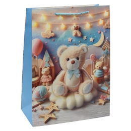 Darčeková taška 3D Bear 30x12x40 cm (mix /cena 1ks) (1)