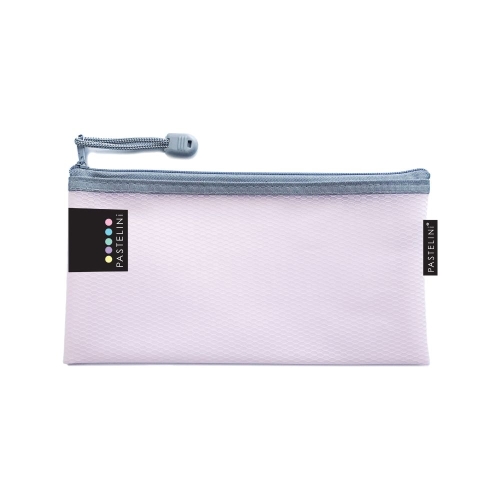 Envelope with zipper mesh DL PASTELINI pink