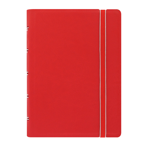 Poznámkový blok Filofax vreckový s organizérom, červený