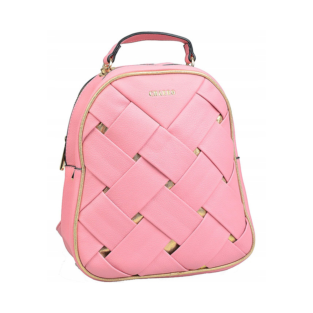 Dámska taška (batoh) dvojkomorová - ružová