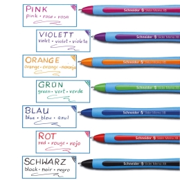 Prezentačný stojan Pero gélové Schneider Slider Memo colour XB (30 ks) - čierna náplň (5)