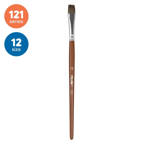 Pony hair brush flat Nr.12, 121 MILAN