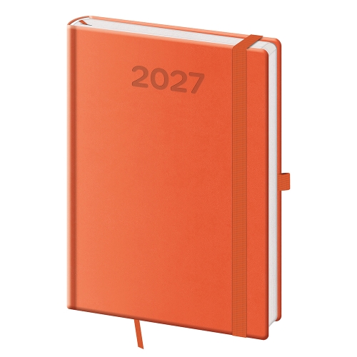 2027 Daily Planner, A5, Print Pop - Orange