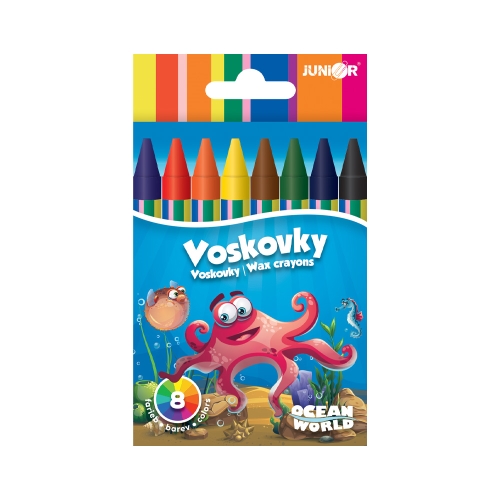 Wax crayons 8 pcs Ocean World