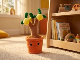 Take Me Home 1style only (lemon) 30cm plush plant fruit tree 0m+ (1)