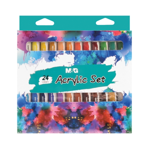Acrylic paints M&G 12 ml - set of 24 pcs