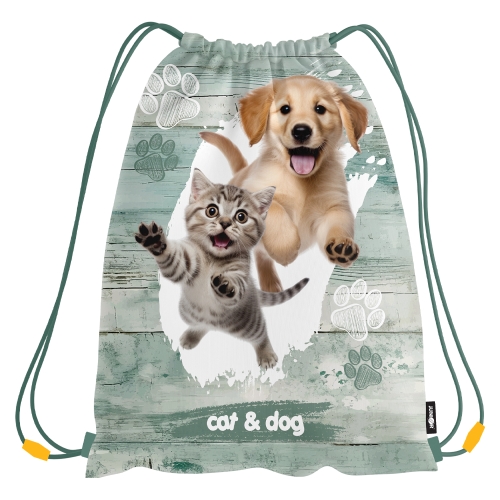 JUNIOR S8 - Cat & Dog Printed Diaper Bag