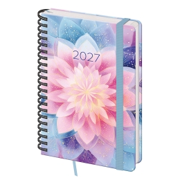 2027 Weekly A5 Planner with Notes - Twin - Lotus