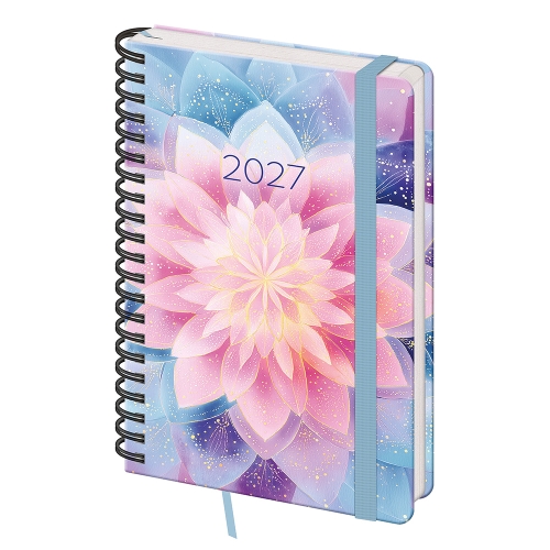 2027 Weekly A5 Planner with Notes - Twin - Lotus
