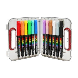 M&G MOCALO Acrylic Marker, brush tip - set of 12 colours (2)