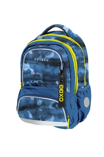 OXY NEXT school backpack - Camo blue