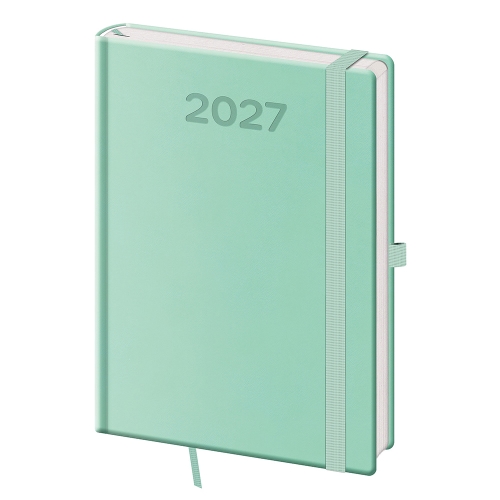 2027 Daily Planner, A5, Print Pop - Light Green