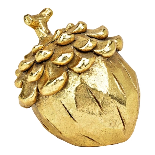 Christmas decoration acorn 9 cm - gold