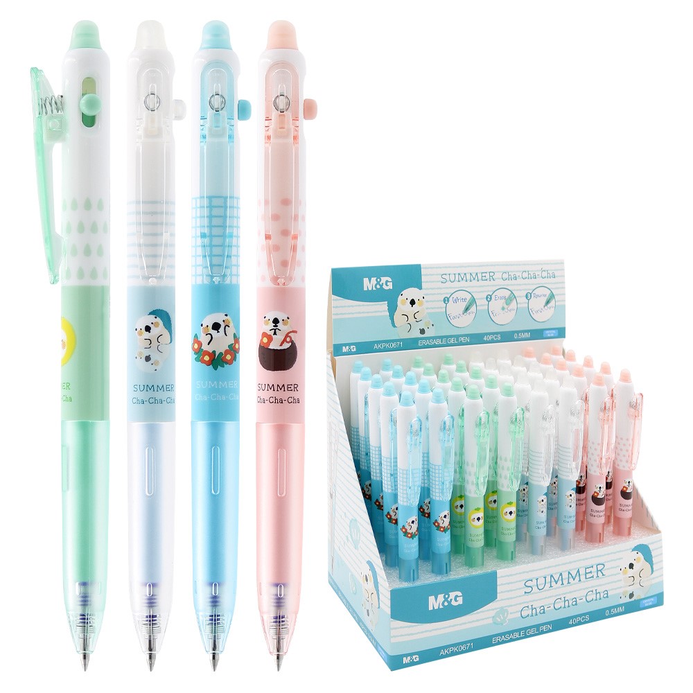 Erasable Gel Pen M G Summer Cha Cha Cha 0.5 mm blue mix