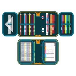 Pencil case full - 1 bunk, 31 pieces JUNIOR S9 - Football (1)
