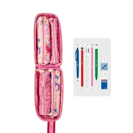 Pencil case 4 in one MILAN series Flowicorn - full