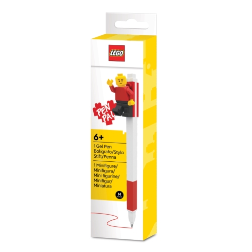 LEGO Gel Pen with Minifigure - Red Ink