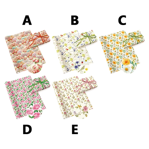 Gift Wrap, 70 x 200 cm - Neutral 41 (assorted floral patterns / price per roll)