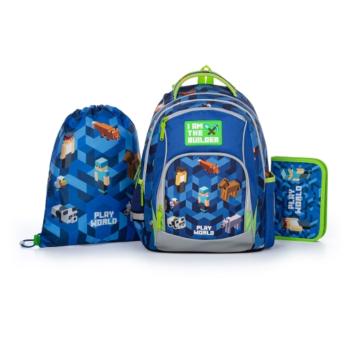 School backpack (3-piece set) OXY GO - Playworld 2