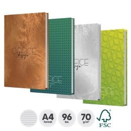 Hard Cover Notebook A4 - 96 sheets lines, HCA4-96-L