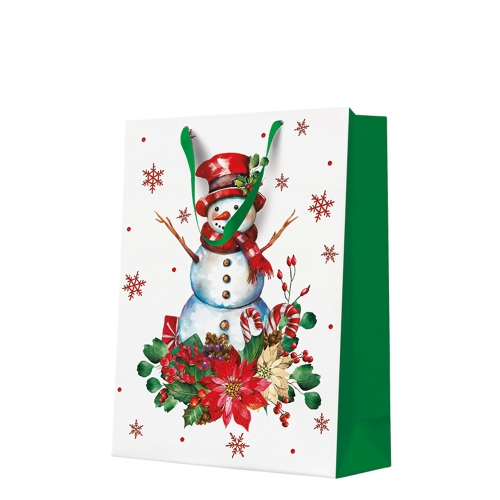 Big Gift bag - Snowman 30x12x41 cm