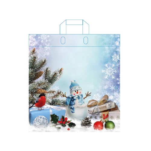 Taška LDPE s ušami 45x39 cm, Vianoce - mix vzorov