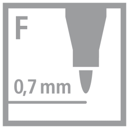Vláknová fixka STABILO Trio A-Z - 240 ks box - 20 rôznych farieb (1)