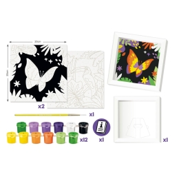 Maped Creativ Paint by number creative set - toucan and butterfly (2)