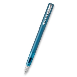 Parker Vector XL Teal Fountain Pen, M Nib, Blue Ink Cartridge