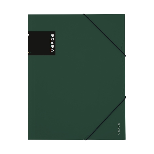 Folder with eraser A4 PP VERDE green