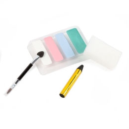 PRINCESS face paints - 4 colors + brush and stickers (set) (1)