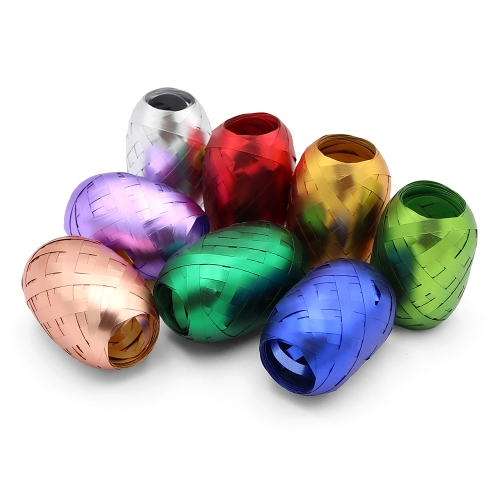 Ribbon 5 mm x 10 m /egg (mix of 8 metallic colours)