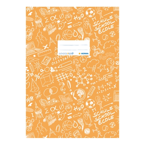 Schooldoo notebook cover A4 orange / 1pc