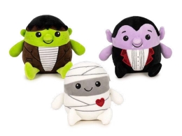 3asstd (vampire,mummy,frankenstein's creature) 21cm plush sitting halloween monster 0m+ 3asstd (vampire,mummy,frankenstein's creature) 21cm plush sitting halloween monster 0m+