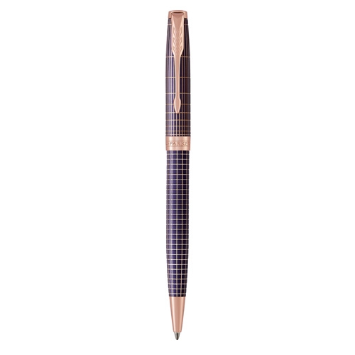 Ballpoint pen PARKER Sonnet Purple Chiselled PGT -M- black