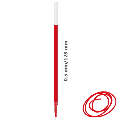 Gel filling DONG-A JellZone 0.5 mm - red